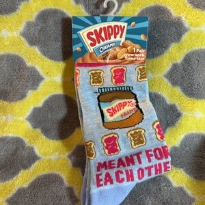 NWT Skippy PB&J Crew Socks ONE SIZE